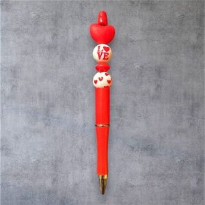 Heart Silicone Bead Pen